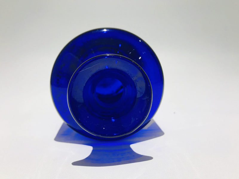 Rare Antique Blue Apothecary Glass Bottle Pharmacy Chemist Jar England America Late 18th Century 42.5oz 1.2litres