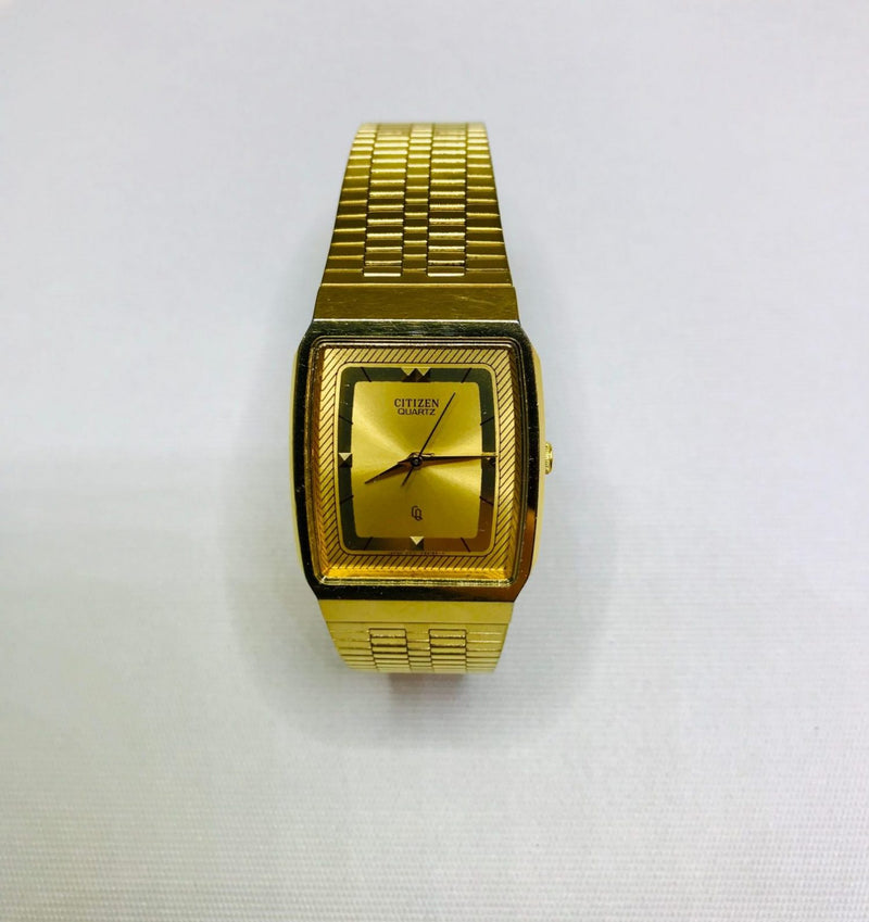 Citizen quartz 2025 18k gold electroplated