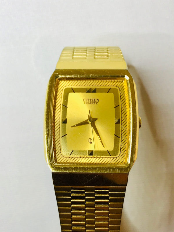 Vintage Citizen Quartz Men's Gold Watch 28mm 4031-491751K