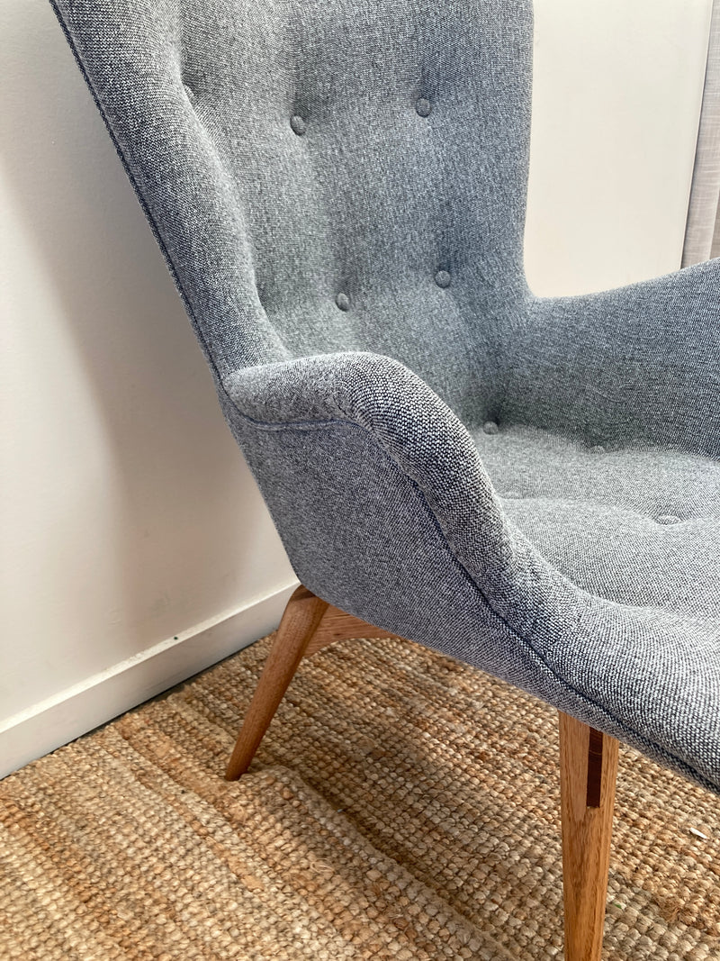 Pre order - Original Genuine fully restored Featherston contour armchair R160 matching ottoman
