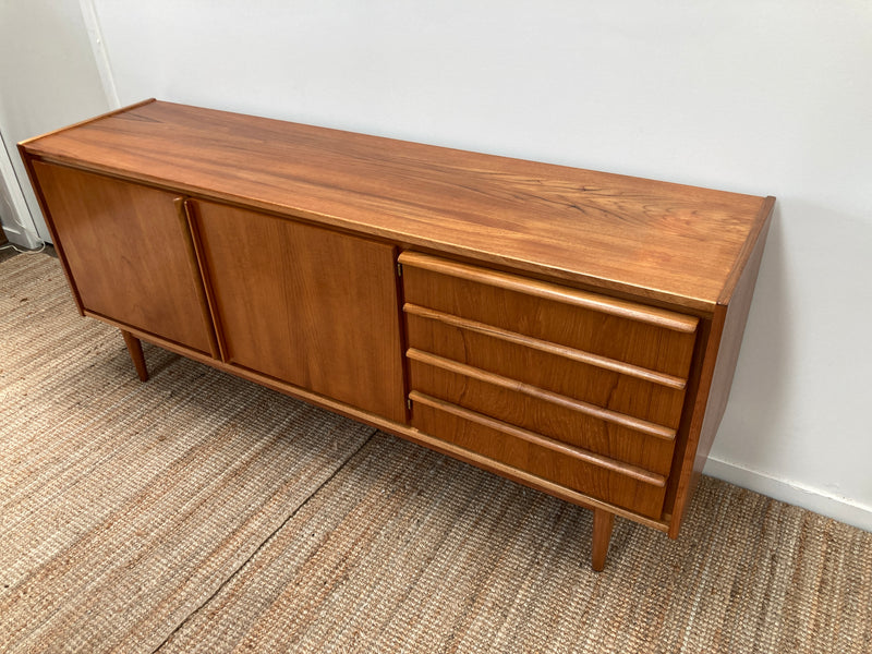 Pre - order: Authentic Parker sideboard lip 3 door 1960s teak buffet restored mcm credenza