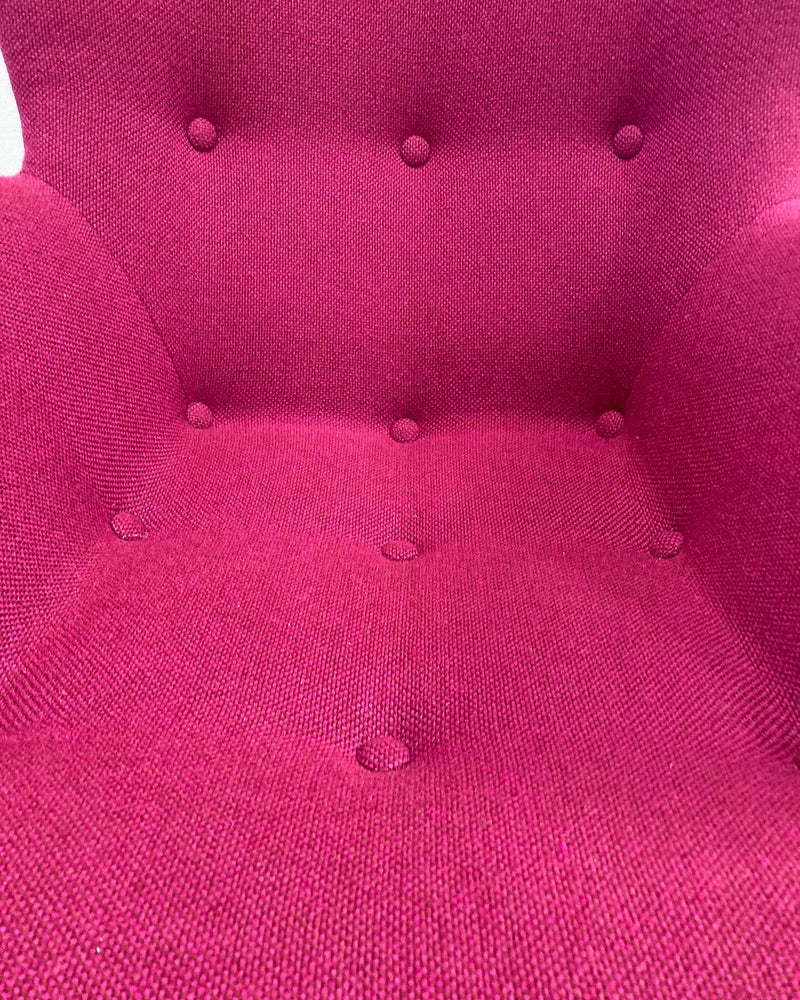 Original Genuine restored Featherston contour armchair R160 Kvadrat Hallingdale fabric