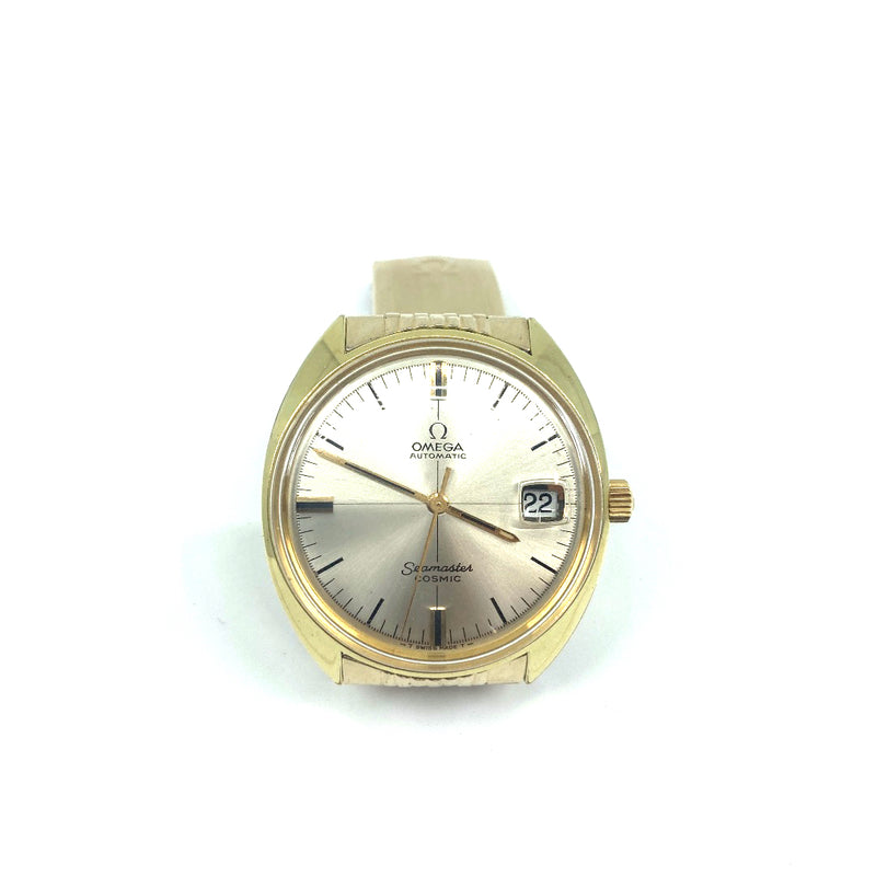 Original fully restored Omega Seamaster cosmic automatic gents watch 1960s gold plated 36mm Cal 565
