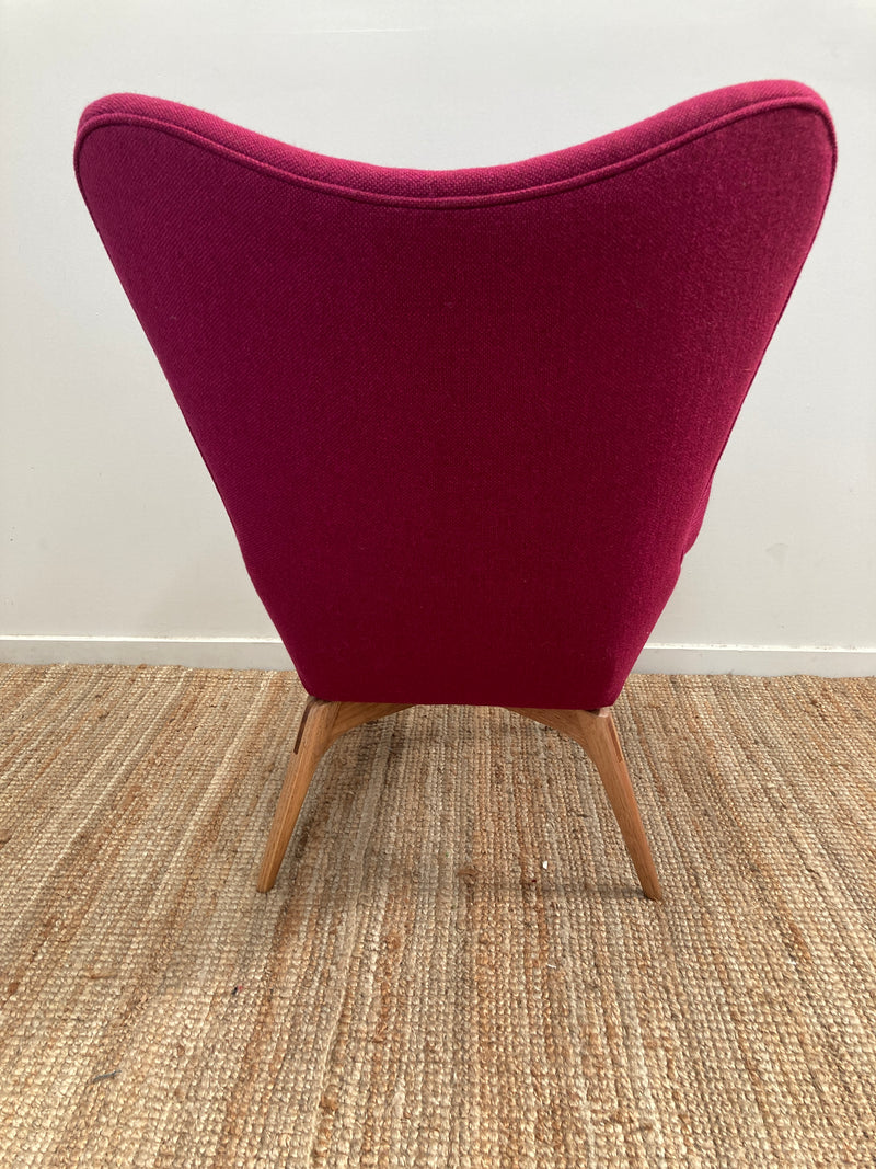 Original Genuine restored Featherston contour armchair R160 Kvadrat Hallingdale fabric