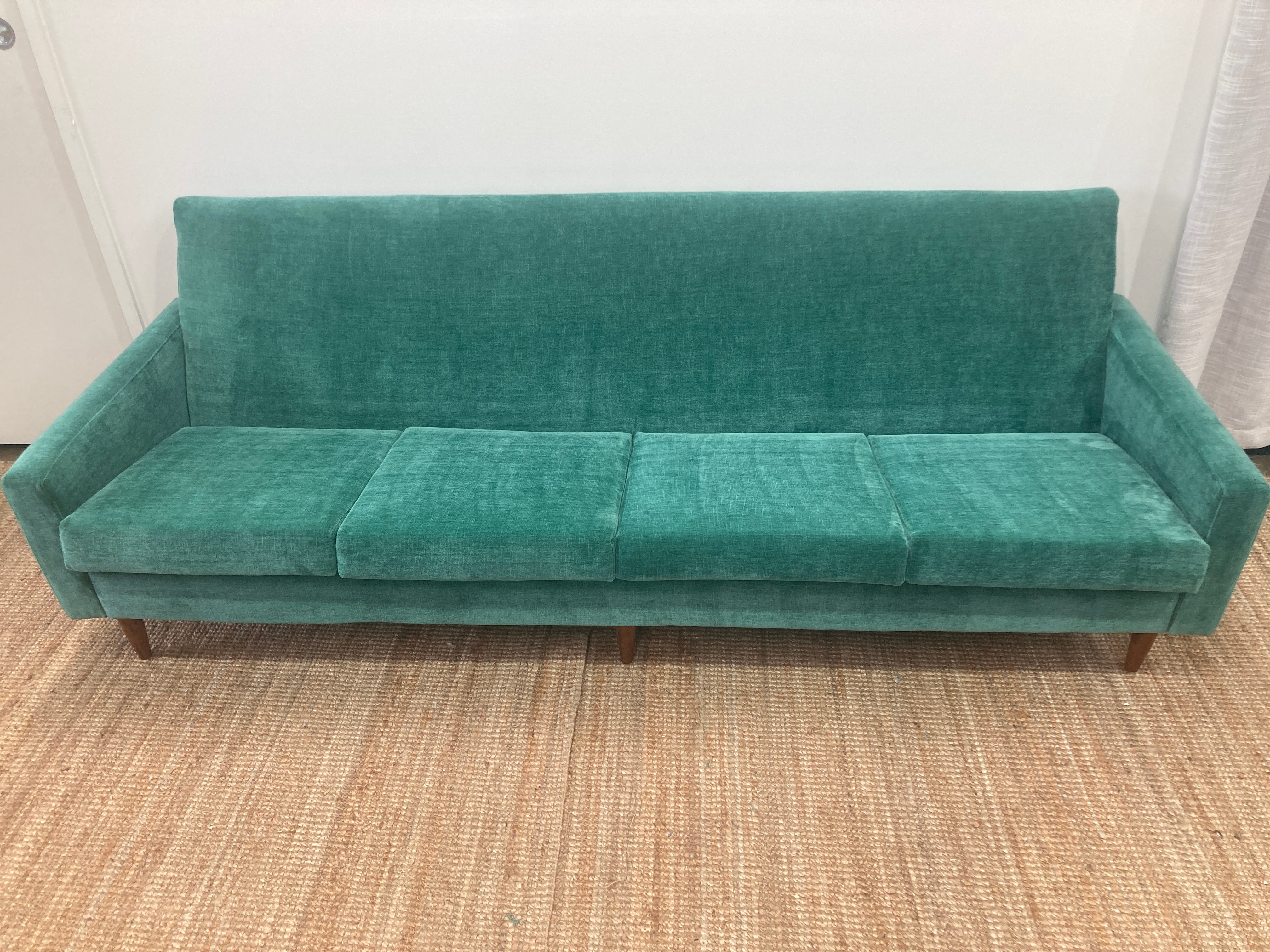 Genuine original Parker 4 seater couch lounge full restoration aqua ve