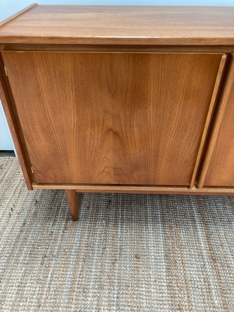 Pre - order: Authentic Parker sideboard lip 3 door 1960s teak buffet restored mcm credenza