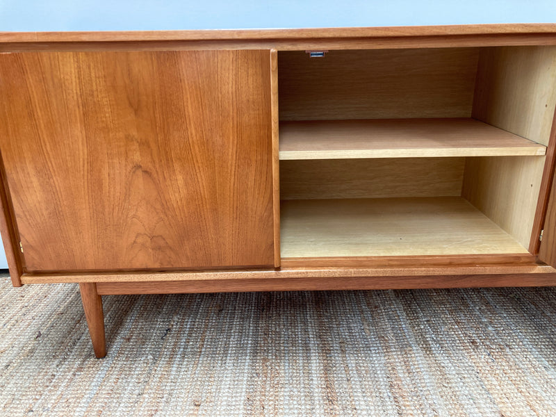 Pre - order: Authentic Parker sideboard lip 3 door 1960s teak buffet restored mcm credenza