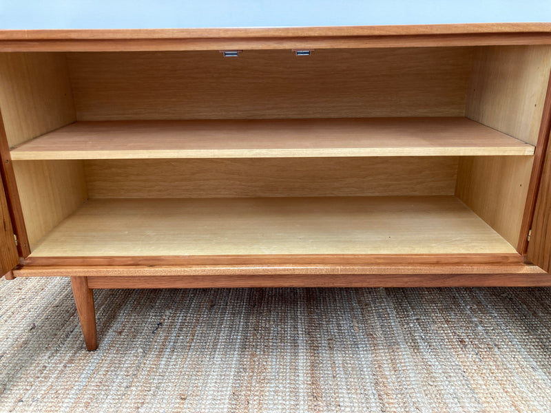 Pre - order: Authentic Parker sideboard lip 3 door 1960s teak buffet restored mcm credenza