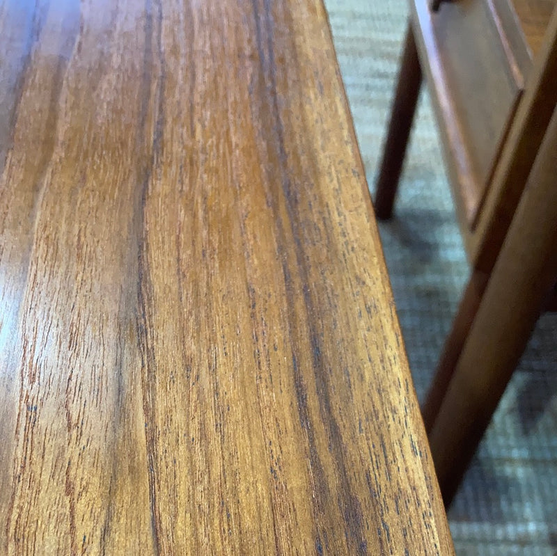 Authentic Parker bedside tables pair 1960s nordic restored teak blackwood