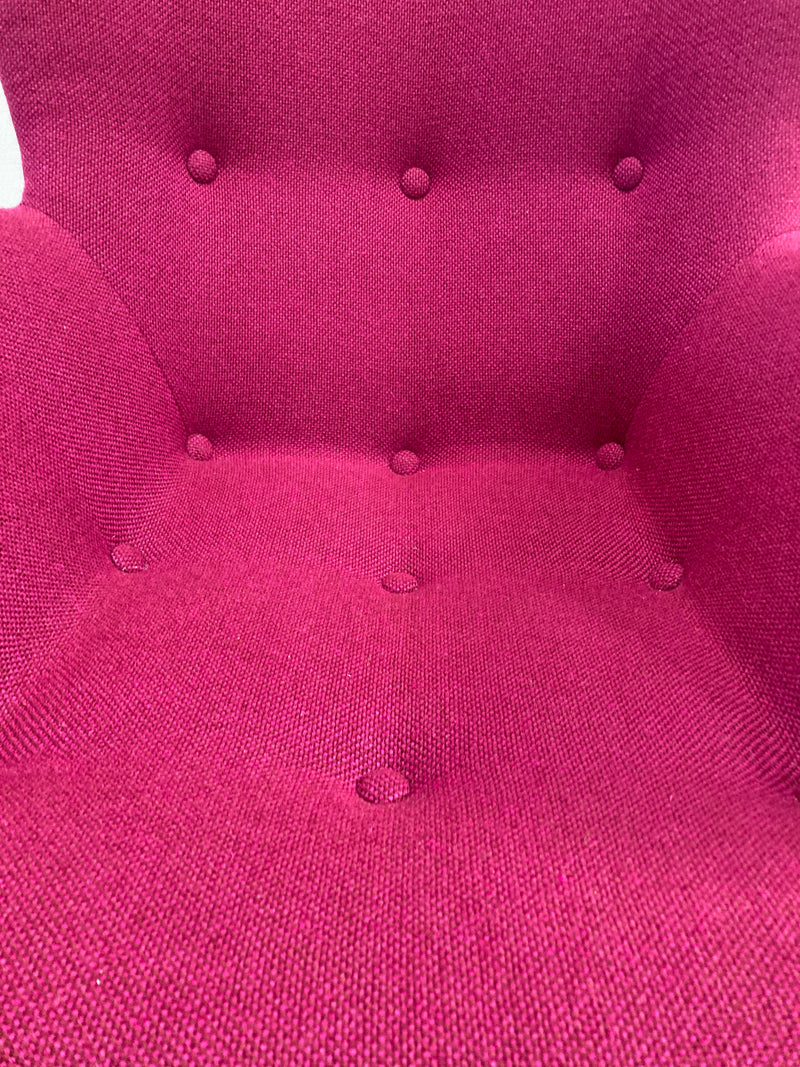 Original Genuine restored Featherston contour armchair R160 Kvadrat Hallingdale fabric