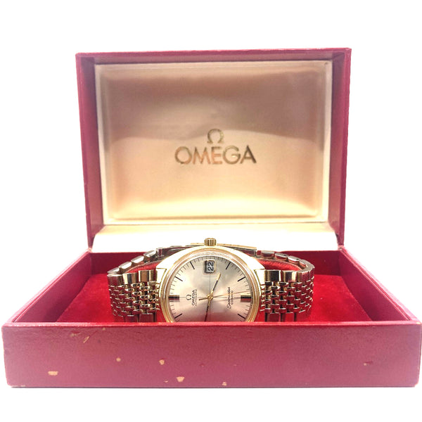 Original fully restored Omega Seamaster cosmic automatic gents watch 1960s gold plated 36mm Cal 565