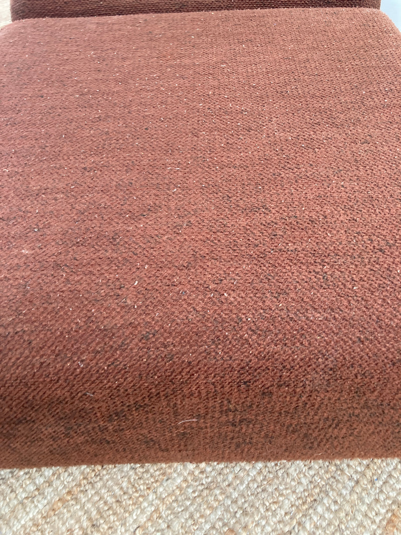 Authentic Featherston Uniroyal Numero 1V IV highback armchair brown boucle matching ottoman