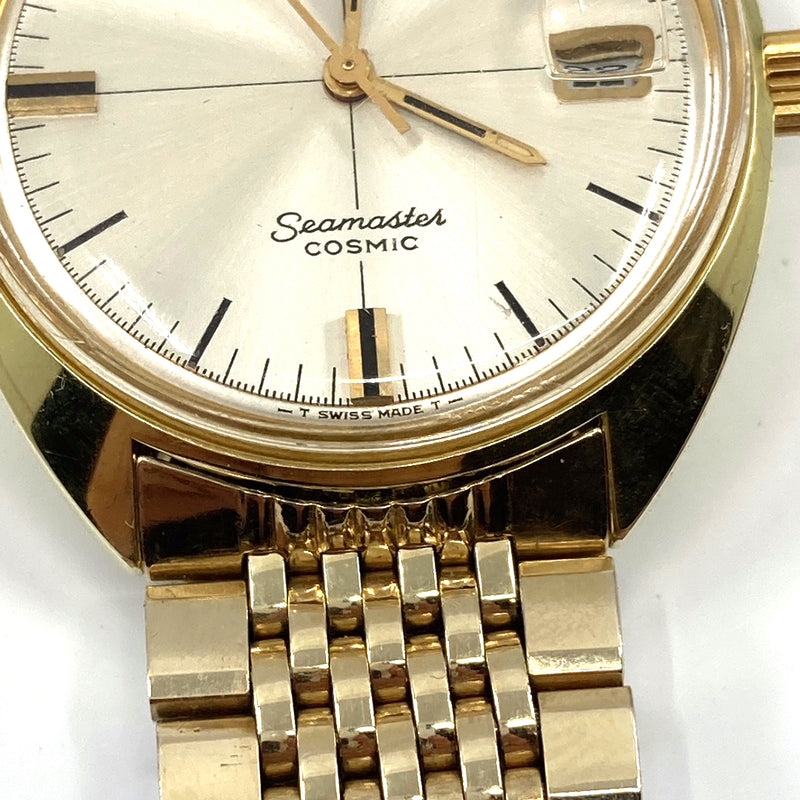 Original fully restored Omega Seamaster cosmic automatic gents watch 1960s gold plated 36mm Cal 565