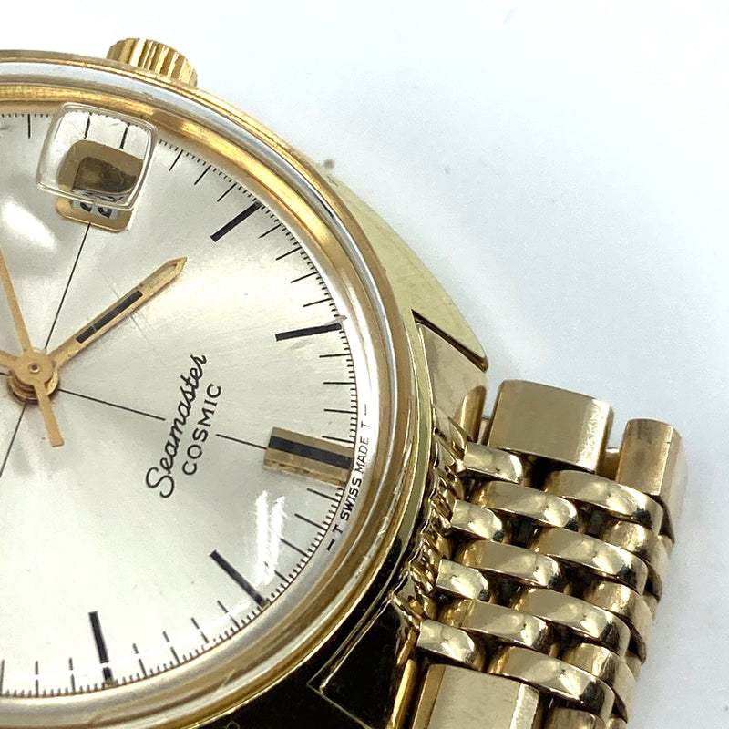 Original fully restored Omega Seamaster cosmic automatic gents watch 1960s gold plated 36mm Cal 565