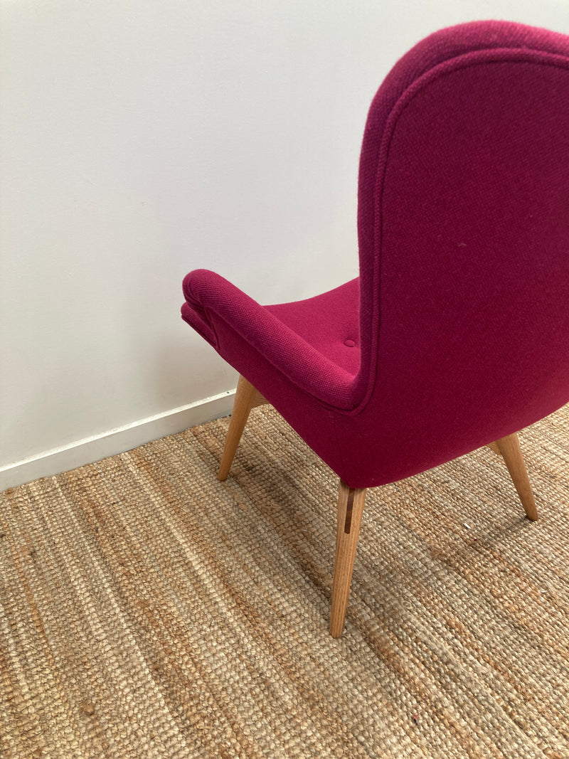 Original Genuine restored Featherston contour armchair R160 Kvadrat Hallingdale fabric