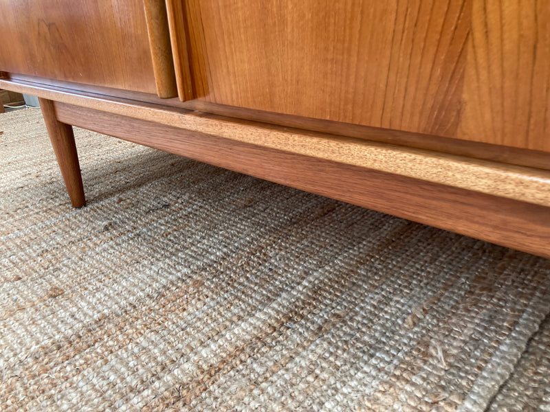 Pre - order: Authentic Parker sideboard lip 3 door 1960s teak buffet restored mcm credenza