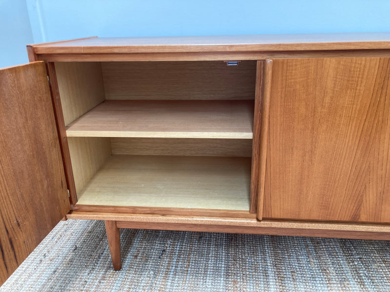 Pre - order: Authentic Parker sideboard lip 3 door 1960s teak buffet restored mcm credenza