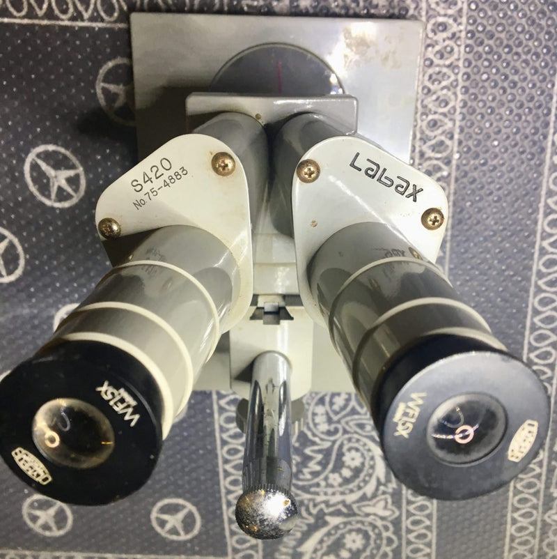 Labax Olympus wf15x microscope used made in Japan objective