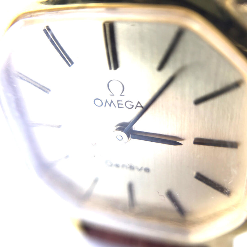 Omega Geneve gold plated hand wind ladies womens watch original box 9ct gold lugs Cal 625 17 Jewels