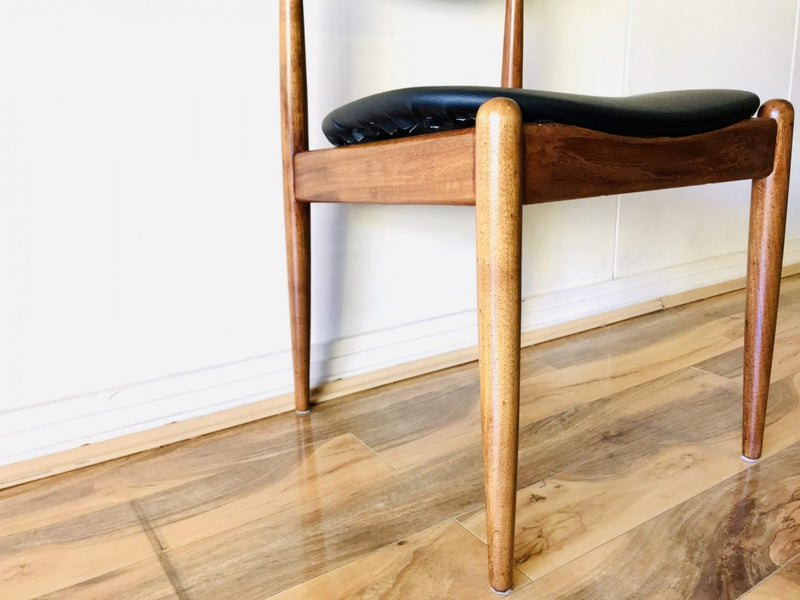 Authentic Parker Matchstick dining chair 1960s single model 107 black restored