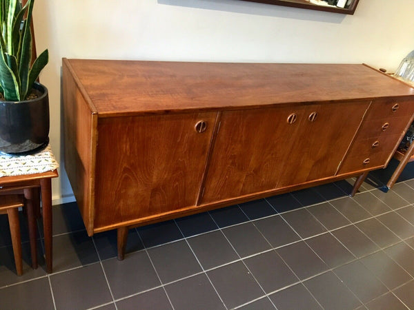 Parker Sideboard Authentic Nordic 1960s “Cats Eyes” Vintage teak wood