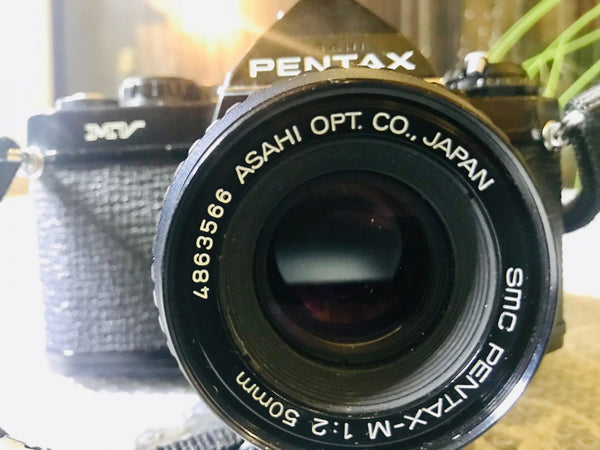 Pentax MV 35mm SLR camera f1:2 50mm lens vintage Japan