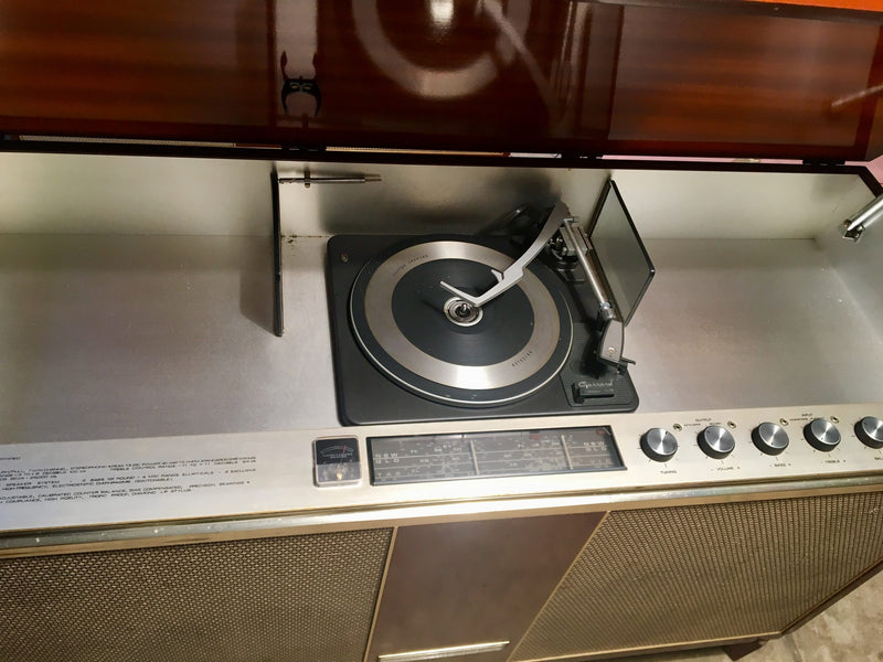 Hi-Fi Multi Sonic Stereo 11-102 Kreisler Radiogram Broadcast MWave radio Garrard vinyl stereo vintage MCM sideboard valve