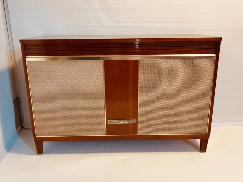 Hi-Fi Multi Sonic Stereo 11-102 Kreisler Radiogram Broadcast MWave radio Garrard vinyl stereo vintage MCM sideboard valve