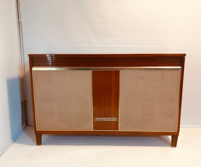 Hi-Fi Multi Sonic Stereo 11-102 Kreisler Radiogram Broadcast MWave radio Garrard vinyl stereo vintage MCM sideboard valve