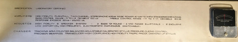 Hi-Fi Multi Sonic Stereo 11-102 Kreisler Radiogram Broadcast MWave radio Garrard vinyl stereo vintage MCM sideboard valve