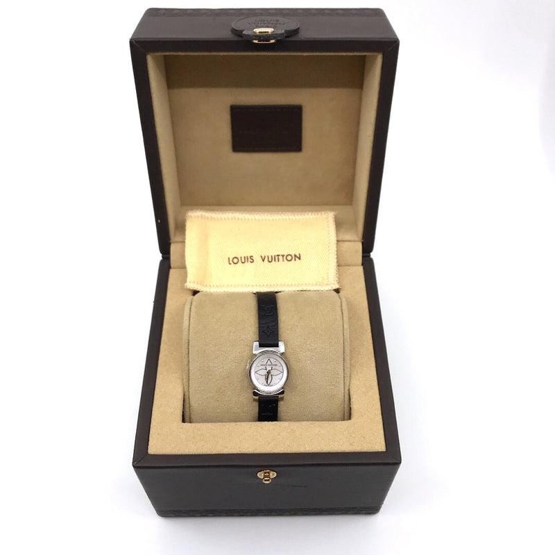 Used Louis Vuitton ladies wrist watch Tambour XS Bijou Blanch Genuine