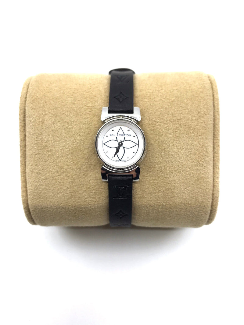 Used Louis Vuitton ladies wrist watch Tambour XS Bijou Blanch Genuine