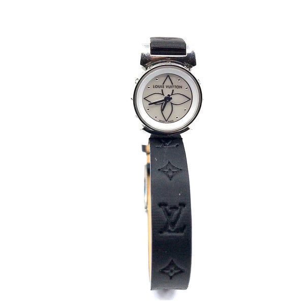Used Louis Vuitton ladies wrist watch Tambour XS Bijou Blanch Genuine