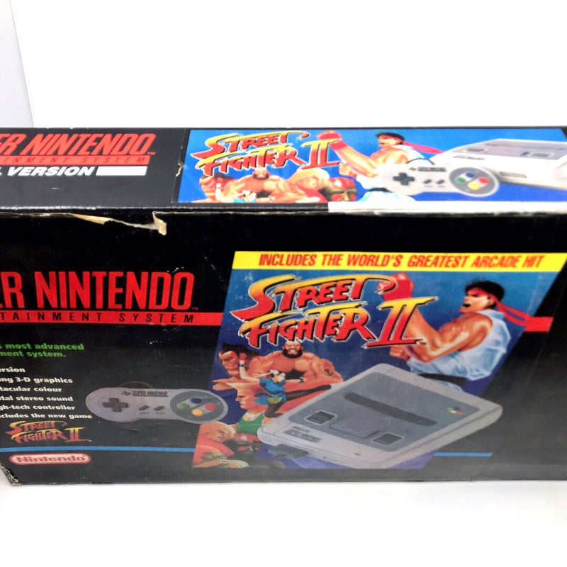 SNES Original Street Fighter Boxed vintage rare working retro game PAL