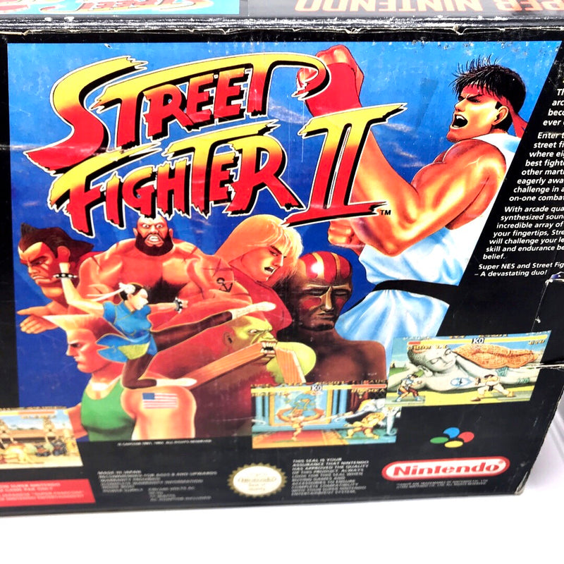 SNES Original Street Fighter Boxed vintage rare working retro game PAL