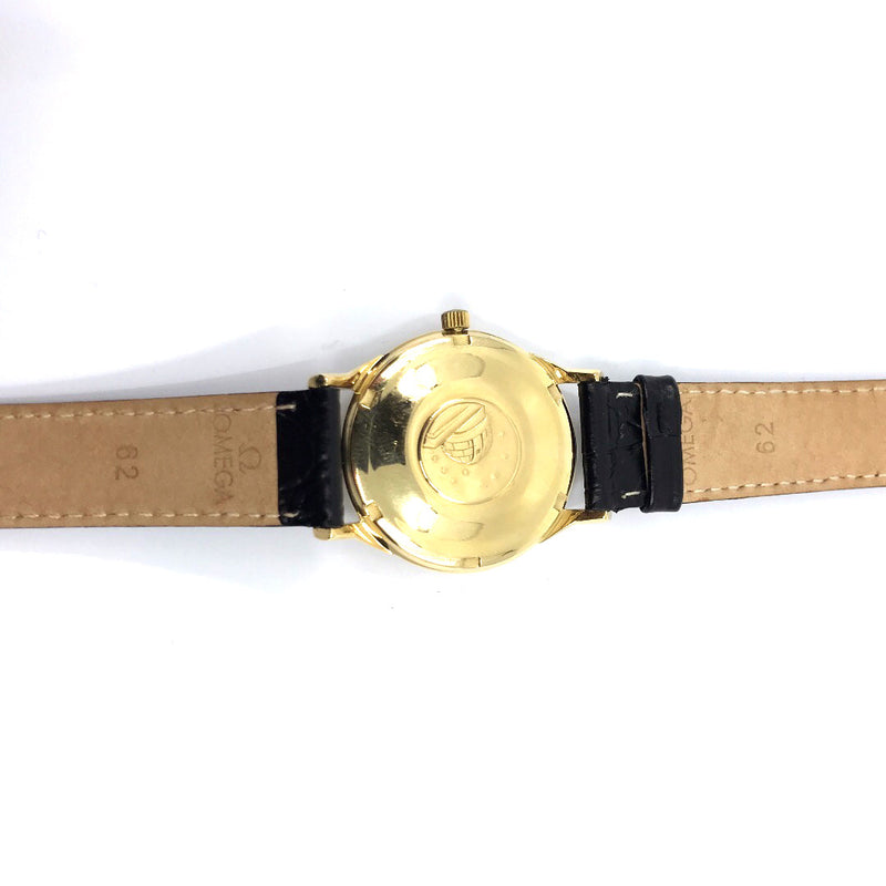 Pie Pan Omega 18K gold constellation mens wrist watch vintage rare restored serviced automatic 1960s 24 Jewels