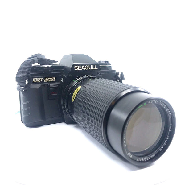 Seagull Minolta 35mm SLR DF-300 film camera with 2 lens serviced working