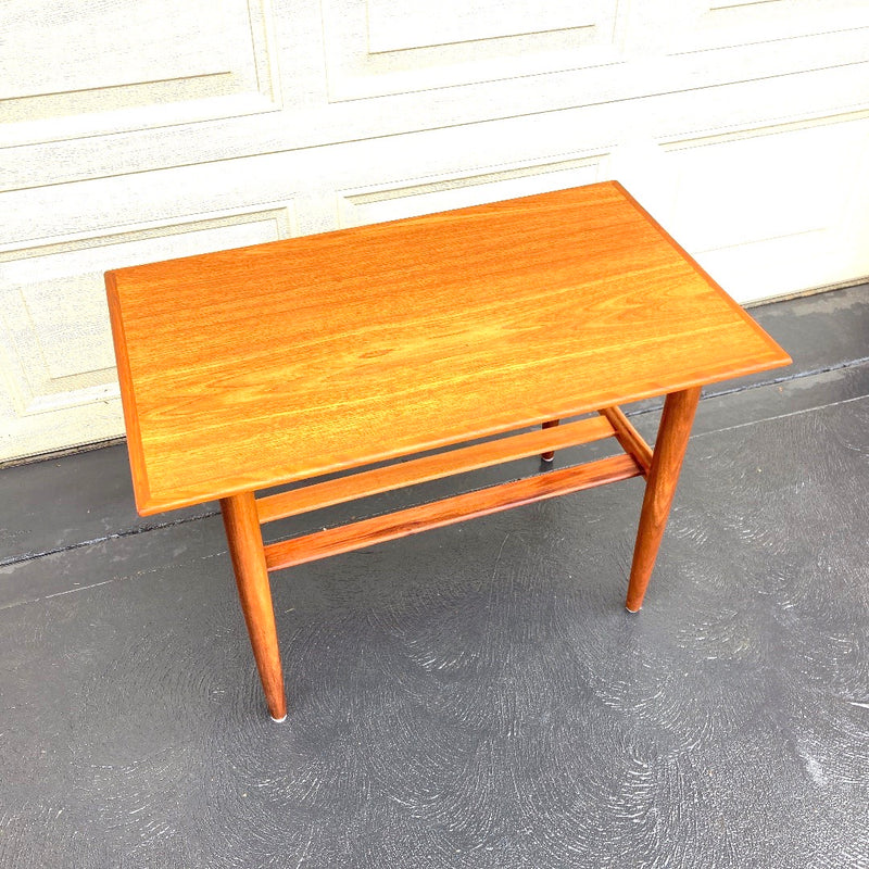 Genuine parker coffee table teak mid century MCM 1960s restored