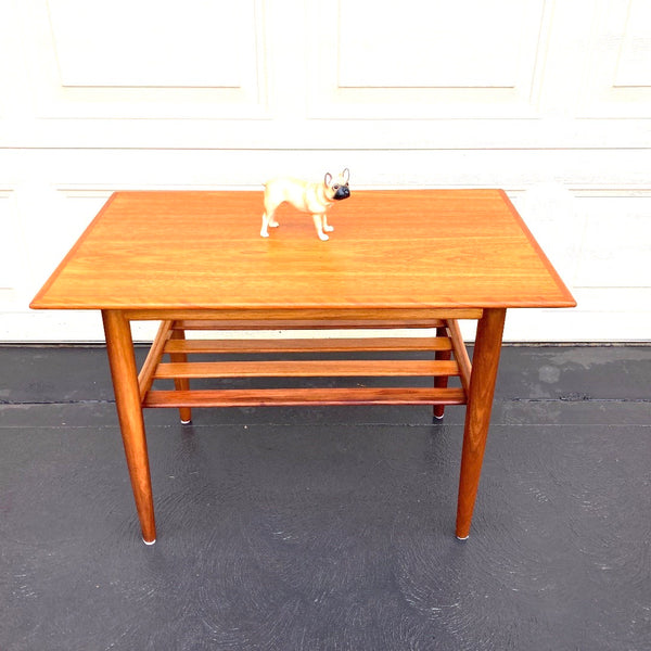 Genuine parker coffee table teak mid century MCM 1960s restored