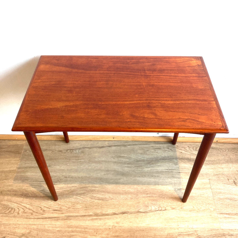 Pre order: Authentic 1960s Parker nest of tables three MCM furniture teak brown