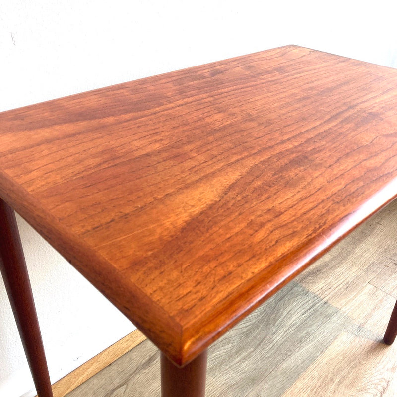 Pre order: Authentic 1960s Parker nest of tables three MCM furniture teak brown