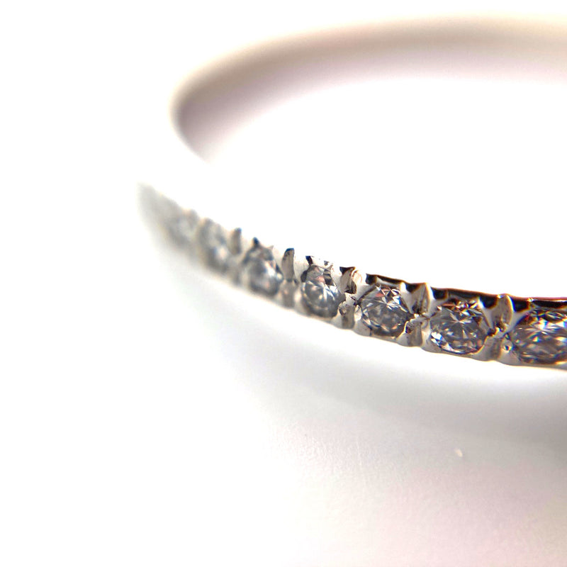 Tiffany & Co Novo Platinum diamond engagement ring matching brilliant cut diamond wedding ring
