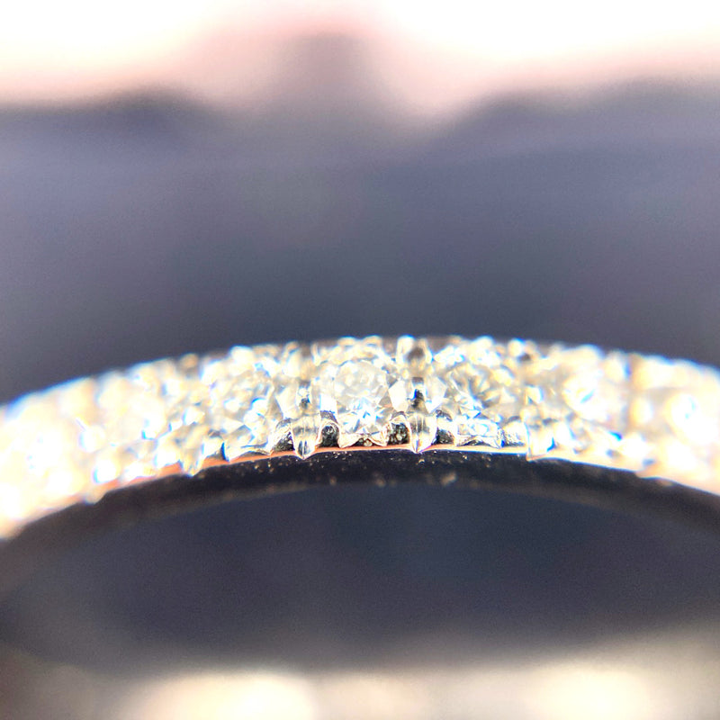 Tiffany & Co Novo Platinum diamond engagement ring matching brilliant cut diamond wedding ring