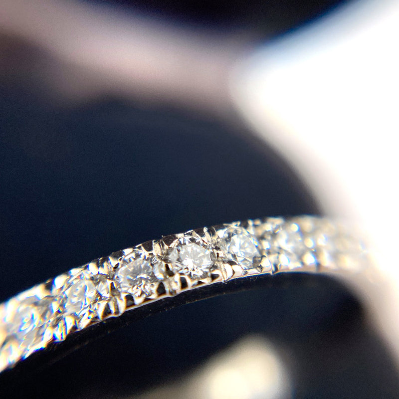 Tiffany & Co Novo Platinum diamond engagement ring matching brilliant cut diamond wedding ring