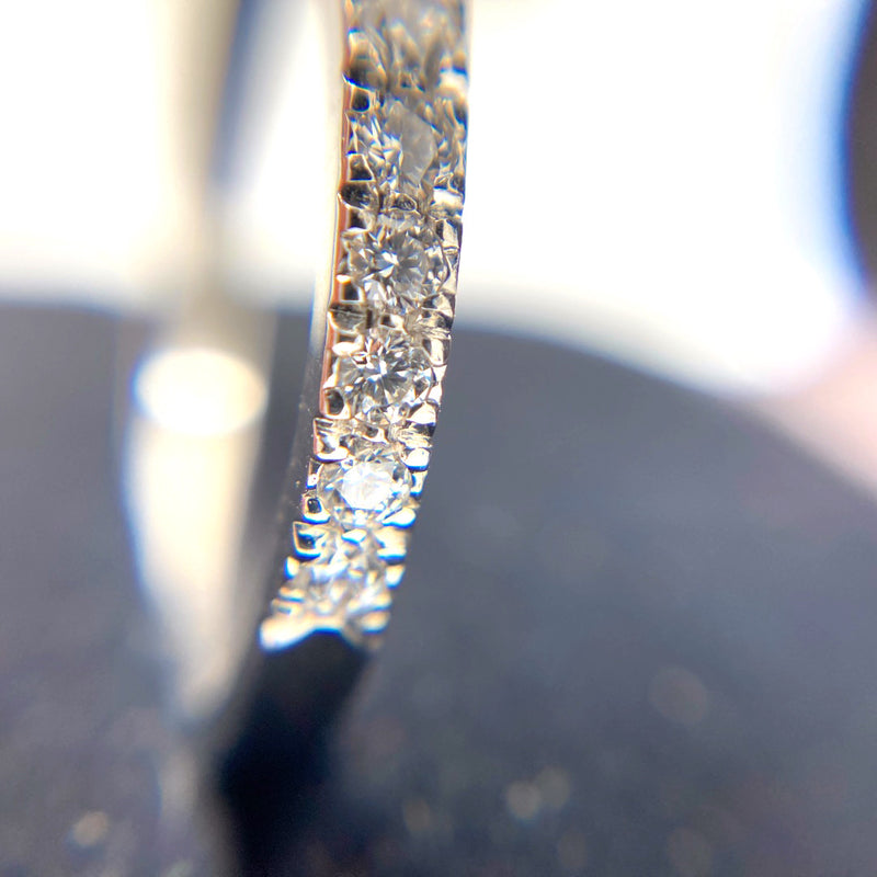 Tiffany & Co Novo Platinum diamond engagement ring matching brilliant cut diamond wedding ring