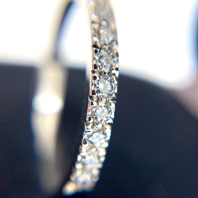 Tiffany & Co Novo Platinum diamond engagement ring matching brilliant cut diamond wedding ring
