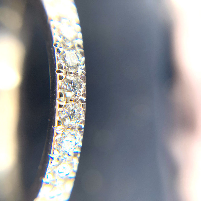 Tiffany & Co Novo Platinum diamond engagement ring matching brilliant cut diamond wedding ring
