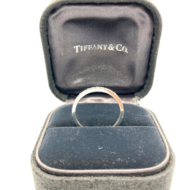 Tiffany & Co Novo Platinum diamond engagement ring matching brilliant cut diamond wedding ring