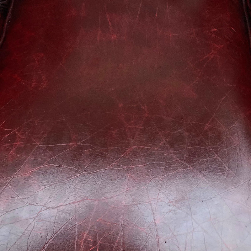 Vintage Chesterfield Leather Ox Blood Gascoigne 4 piece lounge suite restored