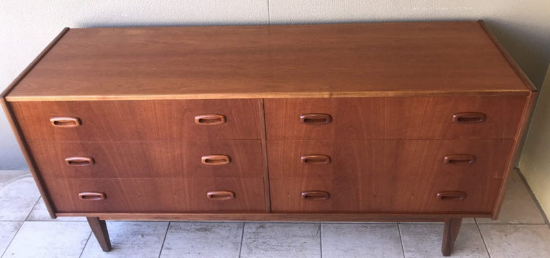 Parker 6 drawer dresser table Sideboard buffet 1960s Nordic vintage mcm Restored